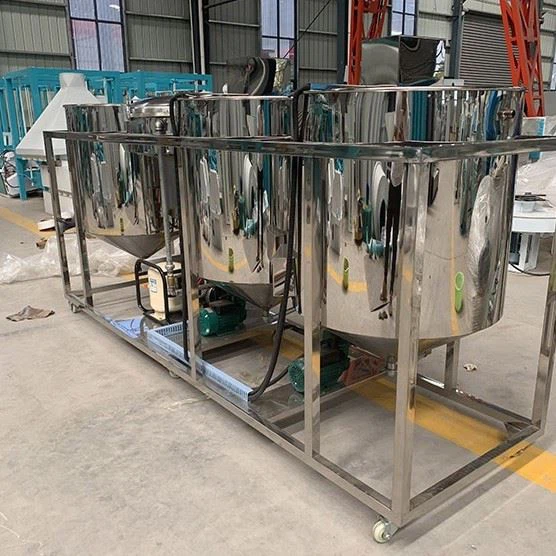 Degumming Acid Decolorization Deodorization Refining Machinery